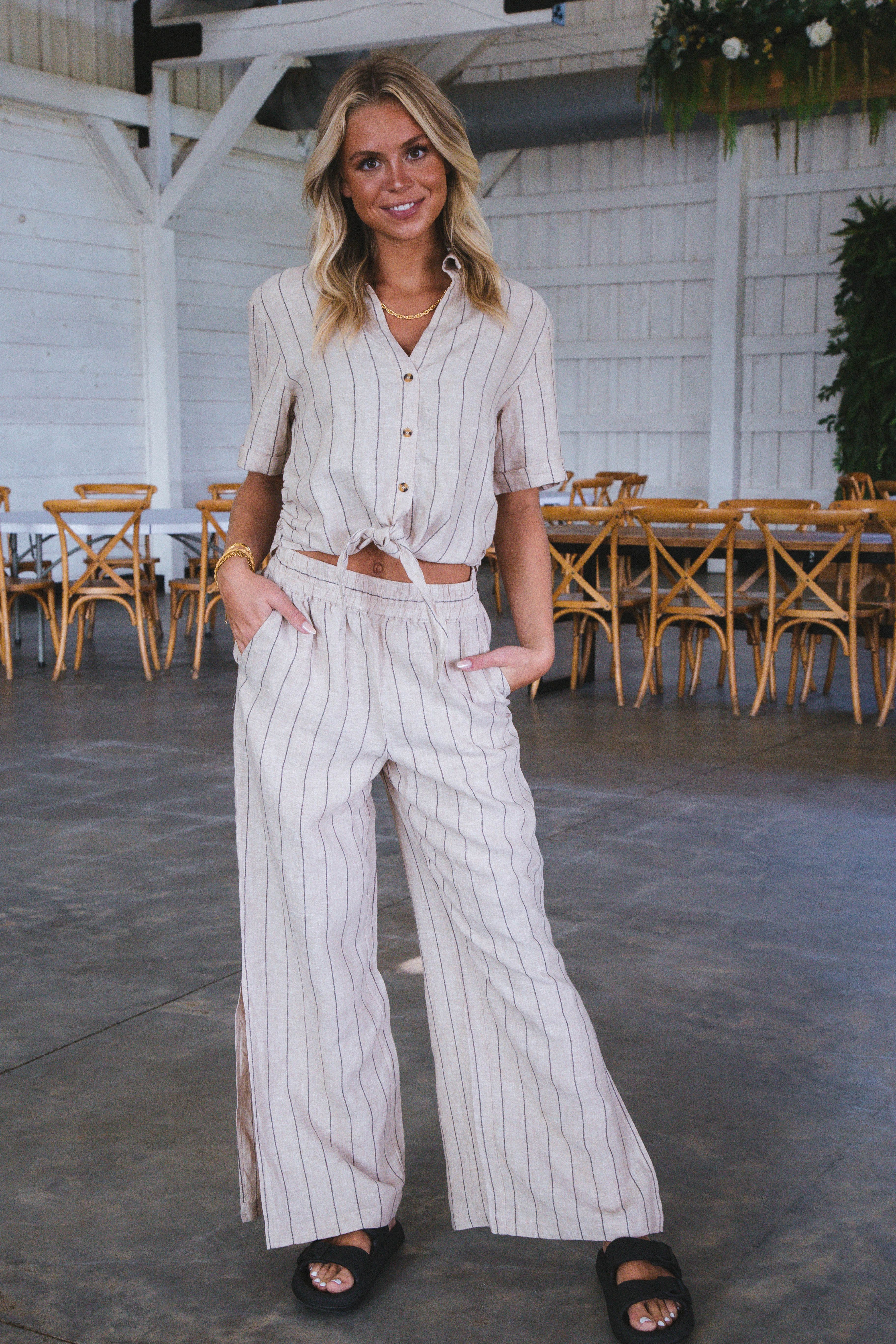 Ocean Button Down Shirt, Artisan Stripe | Sanctuary sold by North & Main Clothing Company product image thumbnail 7