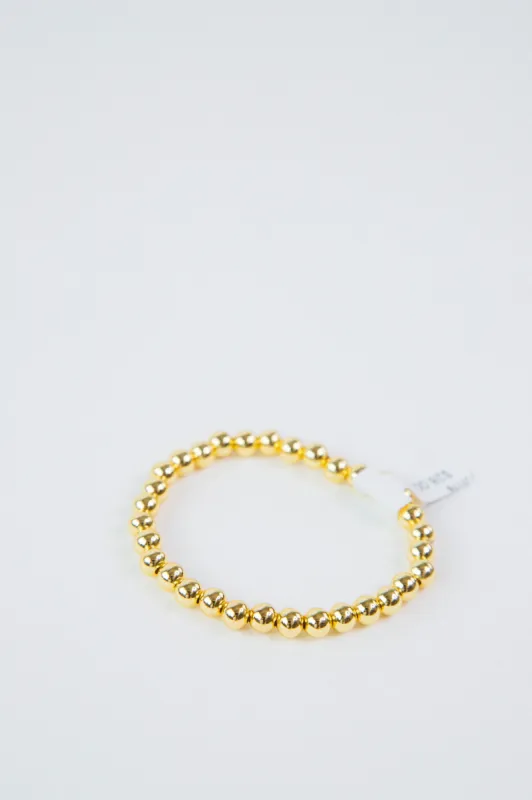 Linda Beaded Ball Bracelet, Gold made by North & Main Clothing Company