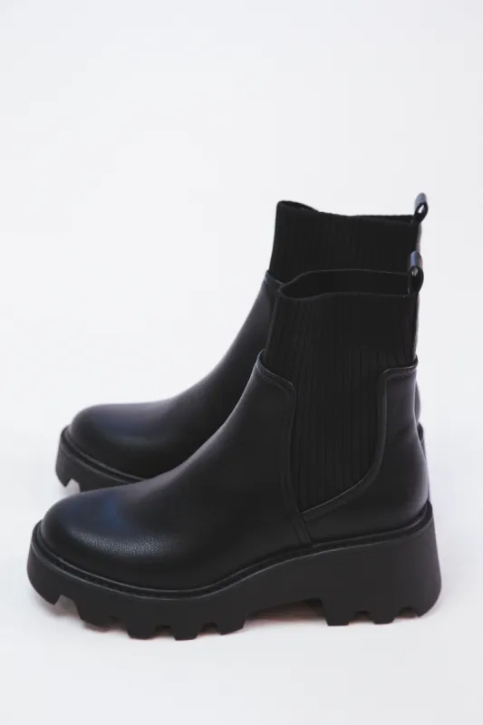Villa Chelsea Lug Boot, Black |  DV by Dolce Vita sold by North & Main Clothing Company