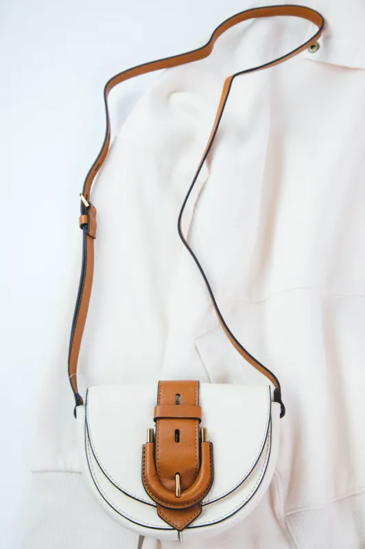 Harwell Small Flap Crossbody, Bone | FOSSIL sold by North & Main Clothing Company