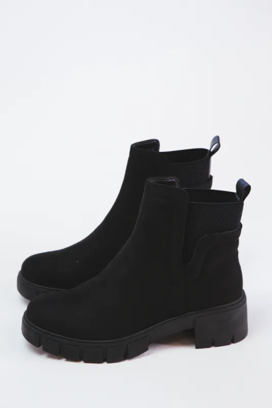Renley Suede Bootie, Black made by North & Main Clothing Company