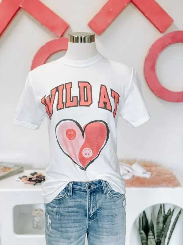 Wild At Heart Tee, White sold by North & Main Clothing Company