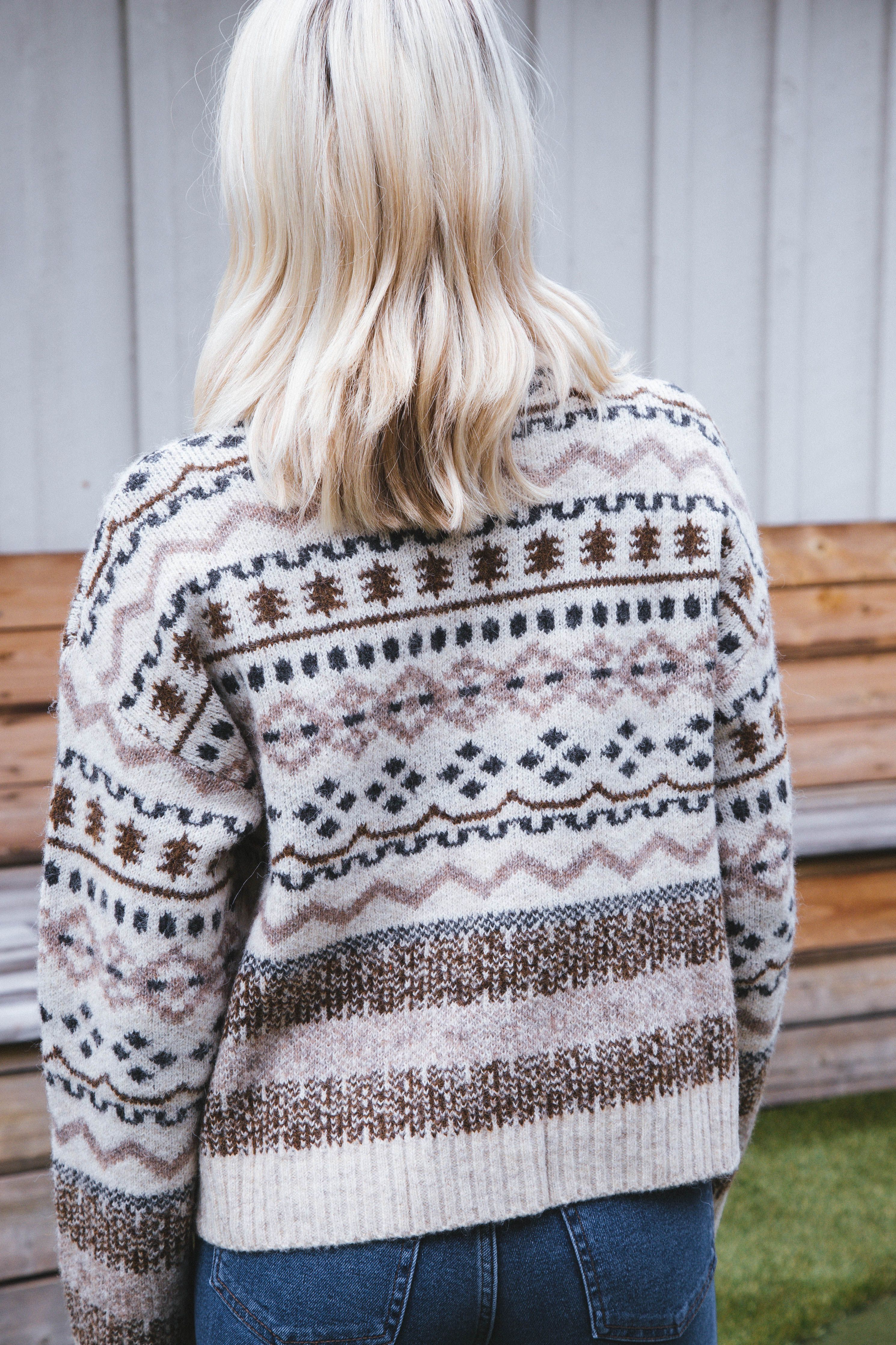 Fayth Fairisle Sweater, Beige sold by North & Main Clothing Company product image thumbnail 7