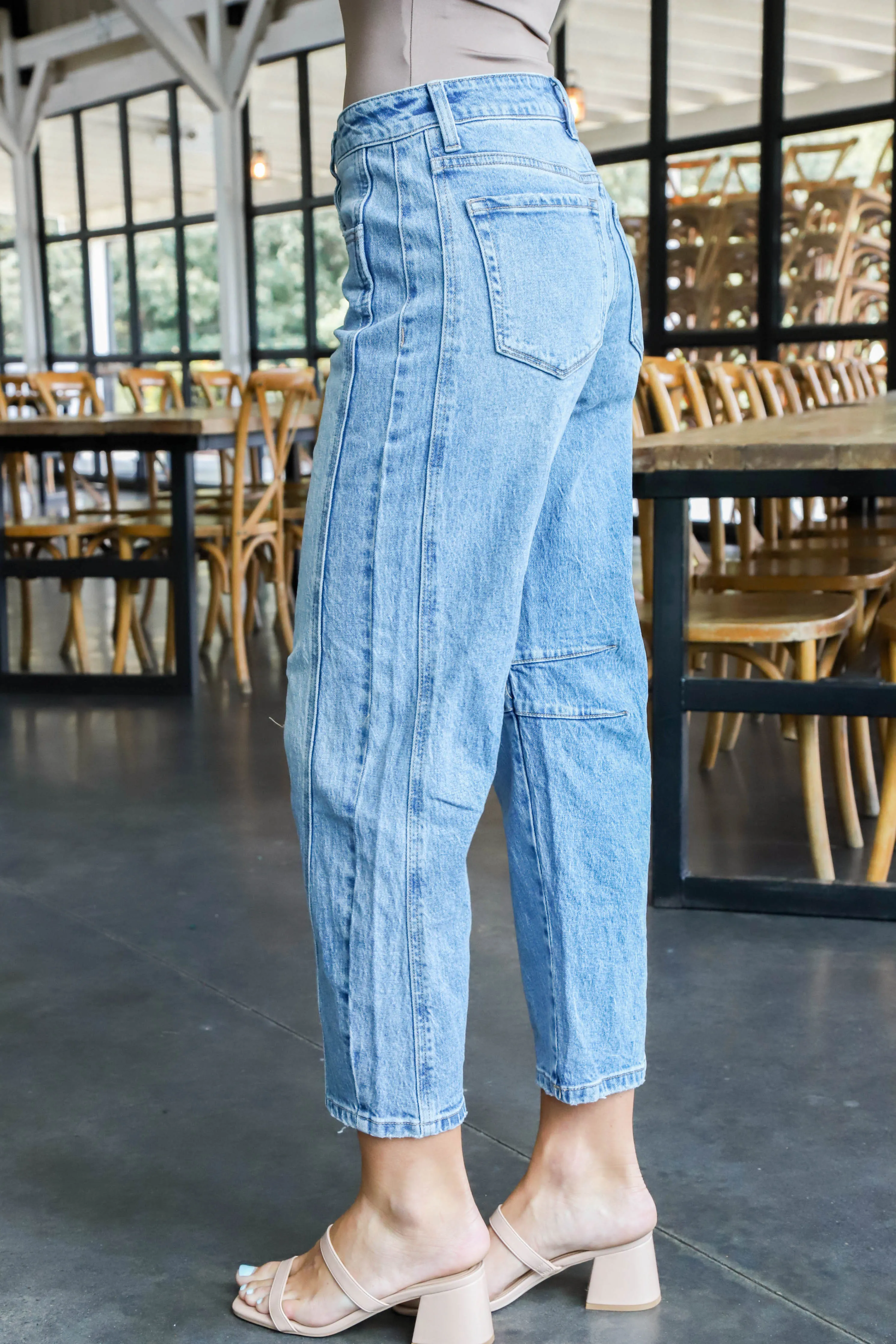 Kate Barrel Leg Jean, Tingle sold by North & Main Clothing Company product image thumbnail 3