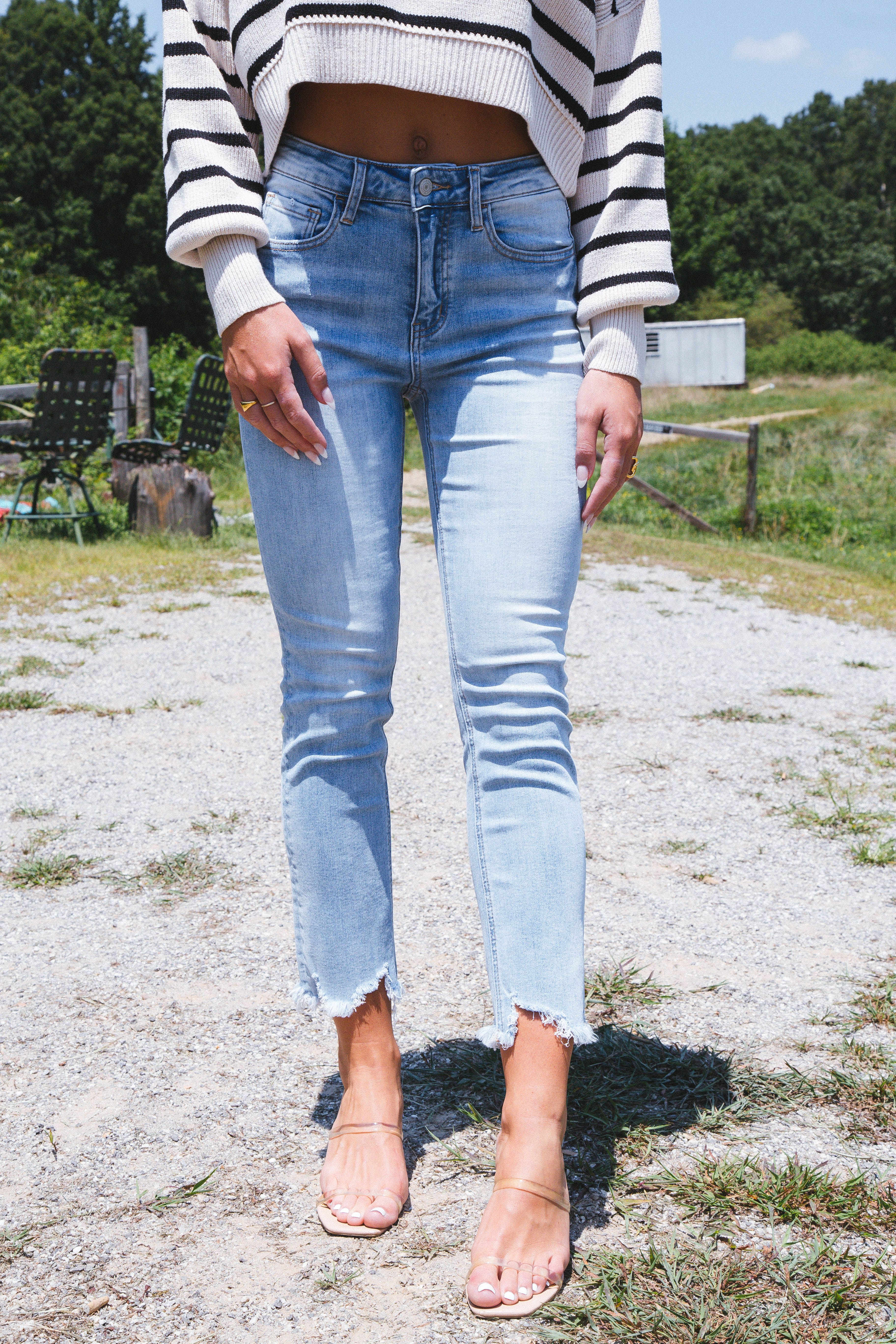 High Rise Slim Straight Jean, Hug sold by North & Main Clothing Company product image thumbnail 4