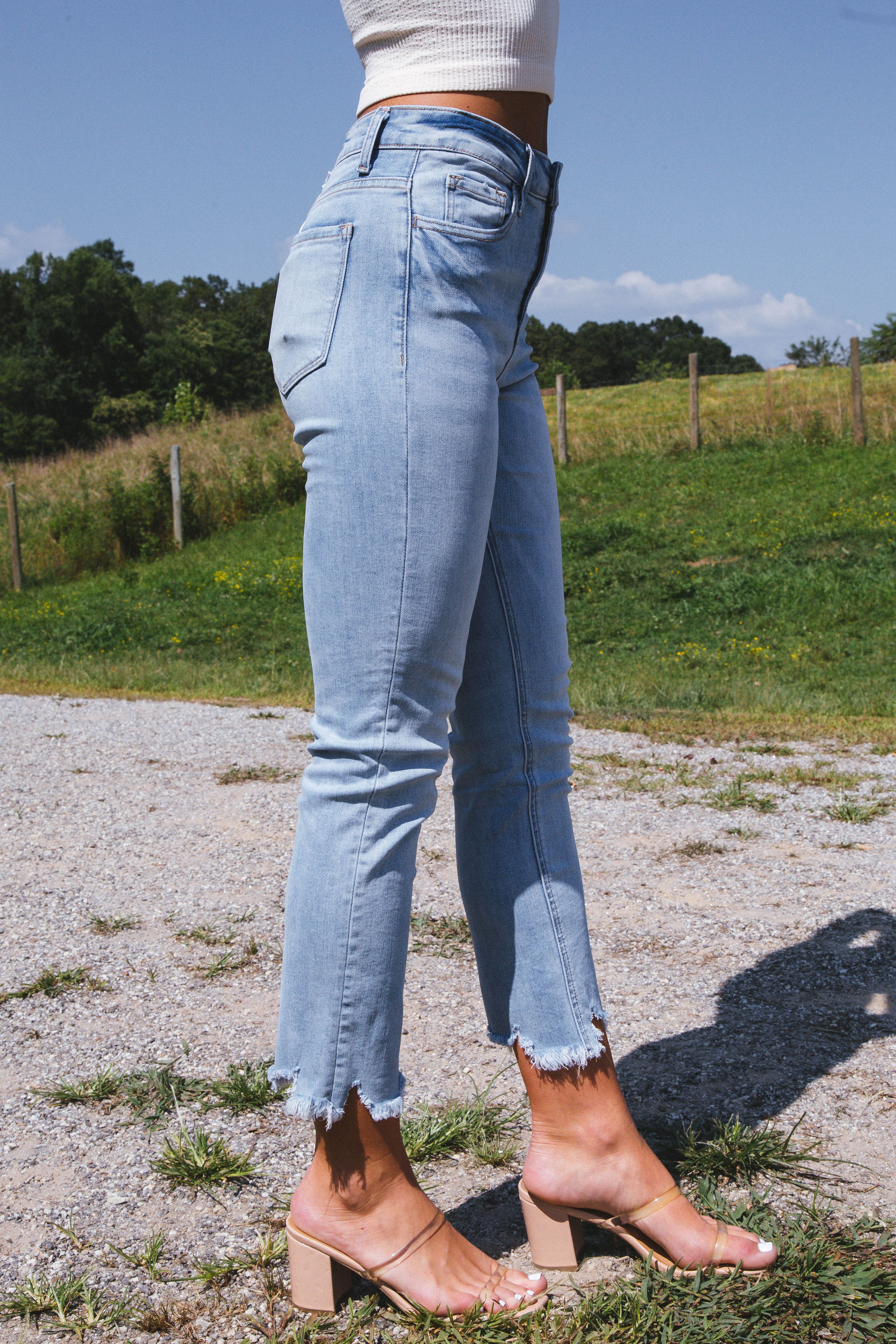 High Rise Slim Straight Jean, Hug sold by North & Main Clothing Company product image thumbnail 3