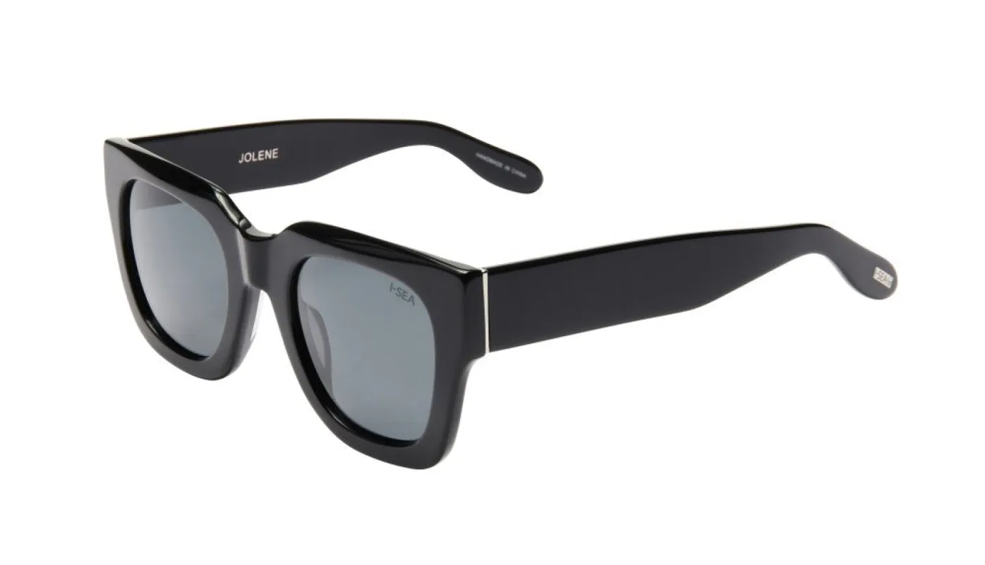 Jolene Polarized Sunglasses, Black/Smoke | I-SEA sold by North & Main Clothing Company