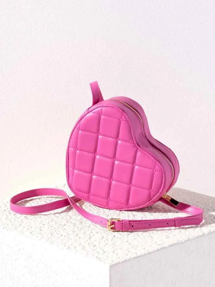 Roselyn Sweetheart Crossbody Bag, Pink sold by North & Main Clothing Company