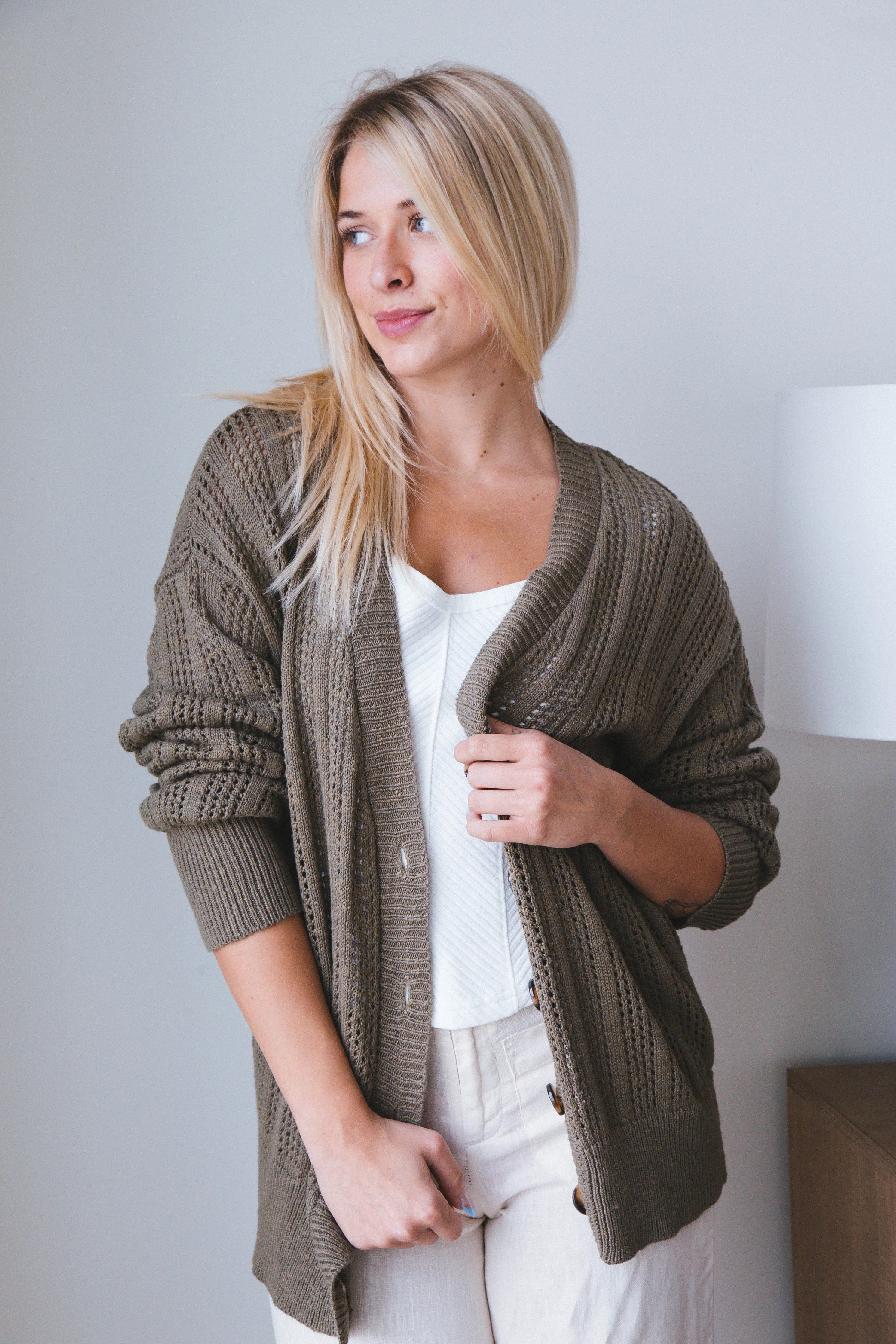 Happy Days Cardigan, Burnt Olive | Sanctuary sold by North & Main Clothing Company product image thumbnail 5
