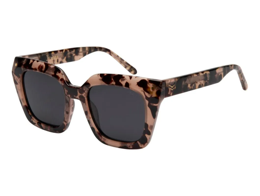 Jemma Polarized Sunglasses, Blonde Tort/Smoke | I-SEA made by North & Main Clothing Company