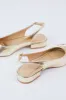 Sweetie Metal Slingback Low Heel, Gold | Dirty Laundry sold by North & Main Clothing Company