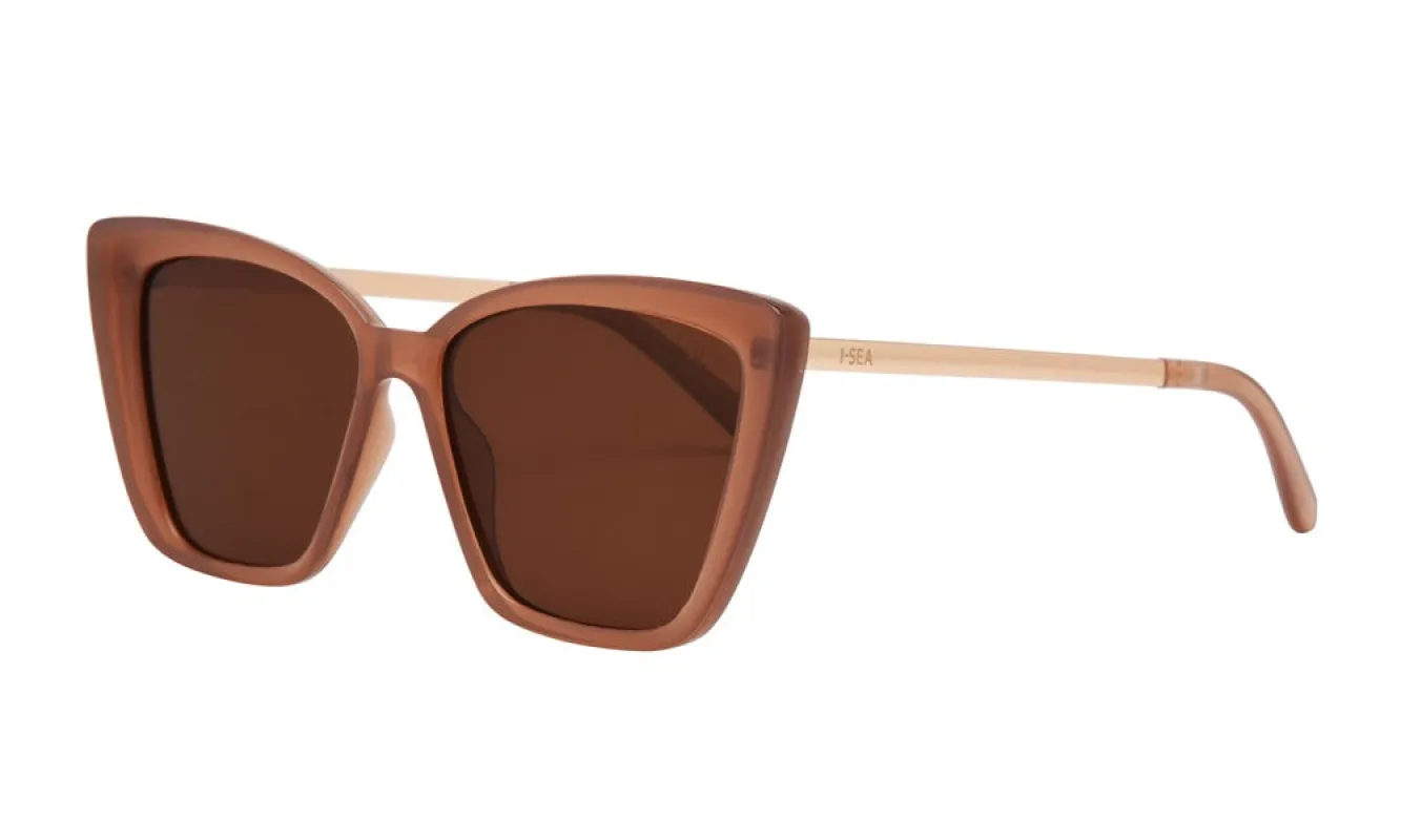 Aloha Fox Polarized Sunglasses, Dusty Rose/Brown | I-SEA sold by North & Main Clothing Company