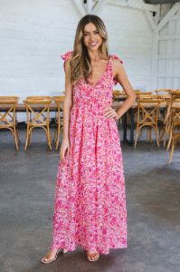 Beautiful Meme Floral Maxi Dress, Hawaiian Sun | Buddy Love sold by North & Main Clothing Company