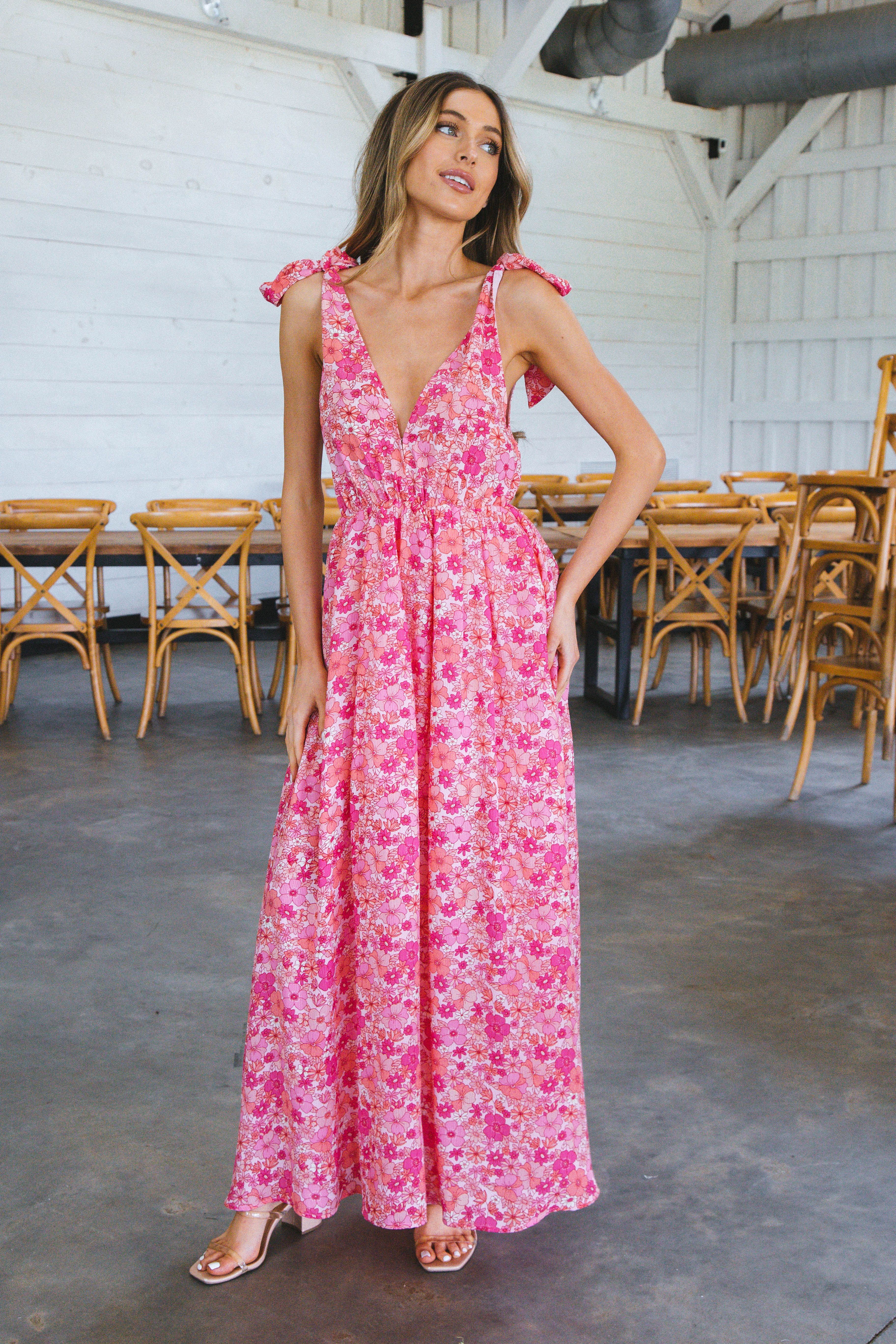 Beautiful Meme Floral Maxi Dress, Hawaiian Sun | Buddy Love sold by North & Main Clothing Company product image thumbnail 2