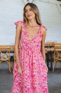 Beautiful Meme Floral Maxi Dress, Hawaiian Sun | Buddy Love sold by North & Main Clothing Company
