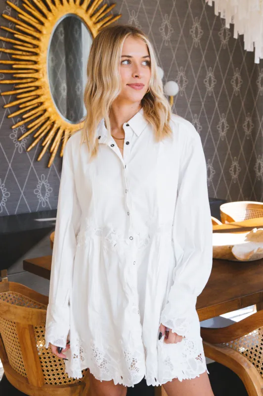 Constance Mini Dress, White | Free People made by North & Main Clothing Company