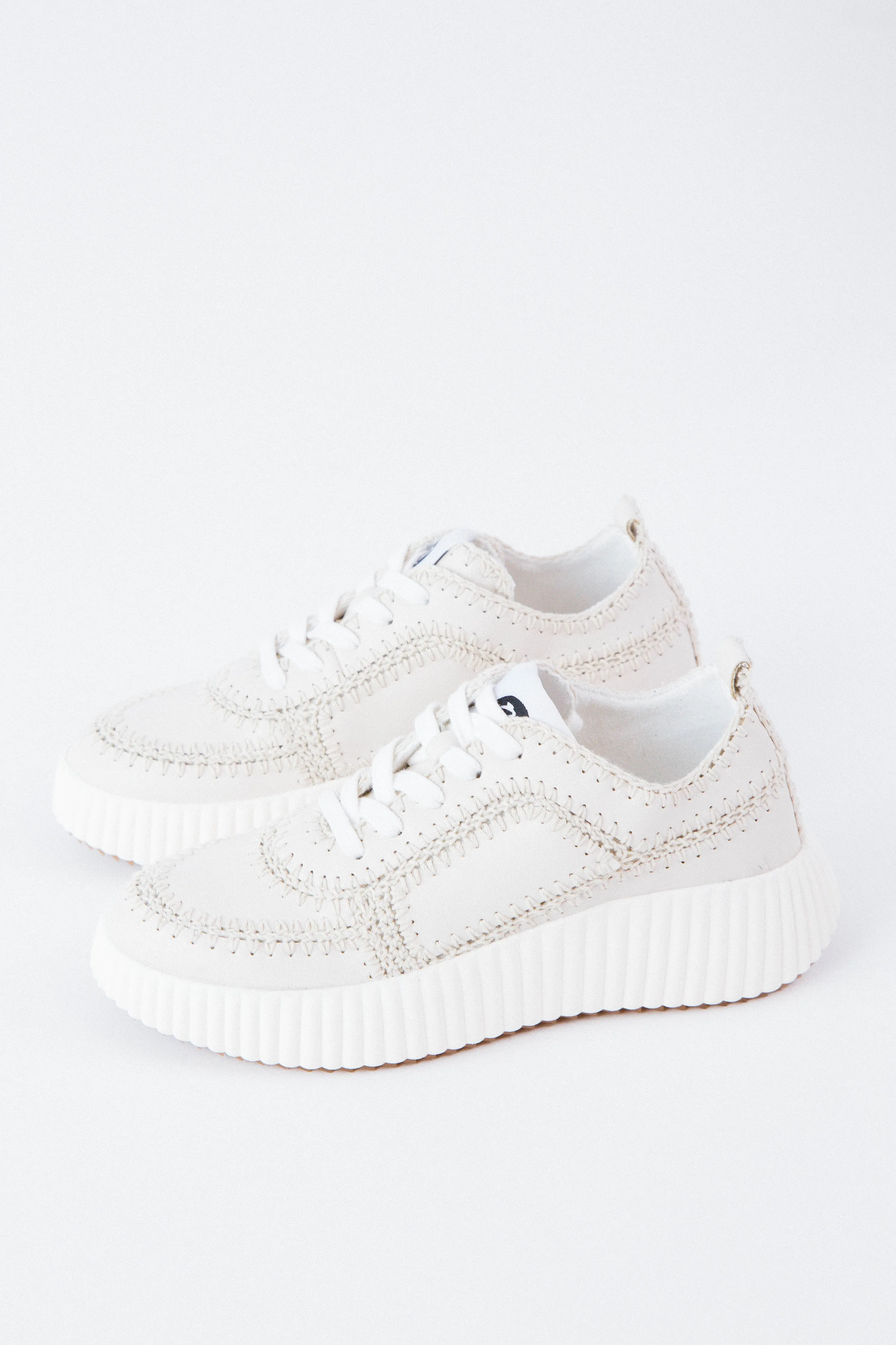 Nelson Patchwork Platform Sneaker, Natural | Coconuts by Matisse sold by North & Main Clothing Company