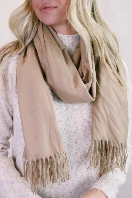 Autumn Bliss Scarf, Beige sold by North & Main Clothing Company