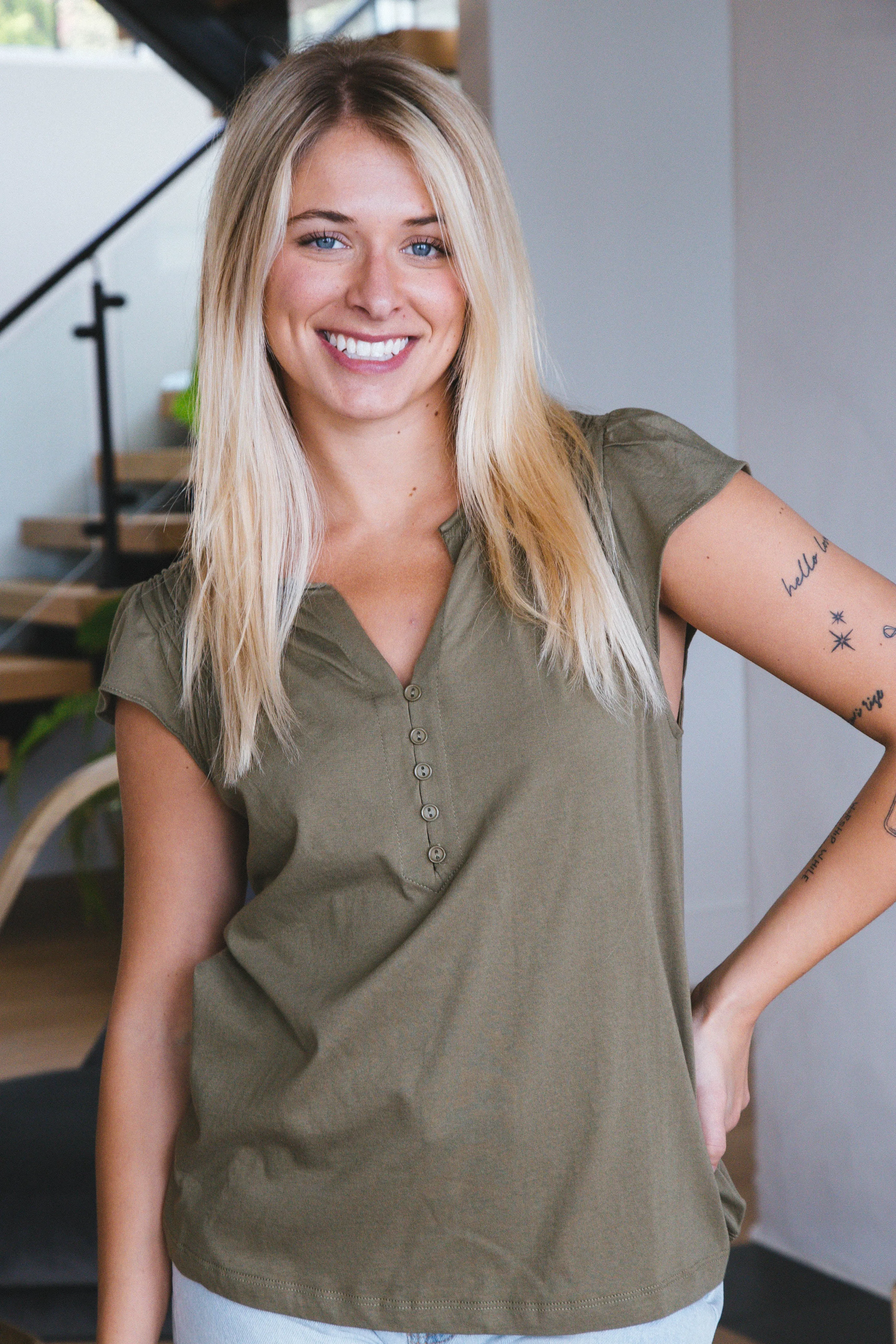 Wild Flower Tee, Burnt Olive | Sanctuary sold by North & Main Clothing Company product image thumbnail 4