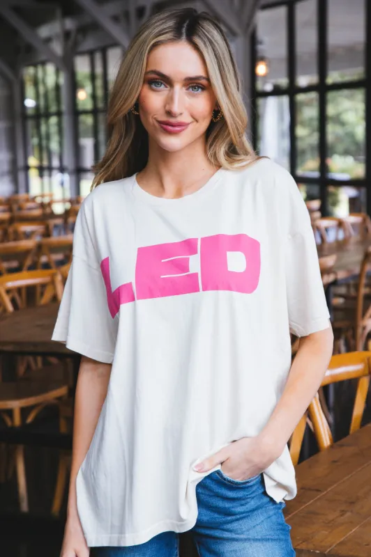 Led Zeppelin Merch Tee, Dirty White | Daydreamer sold by North & Main Clothing Company