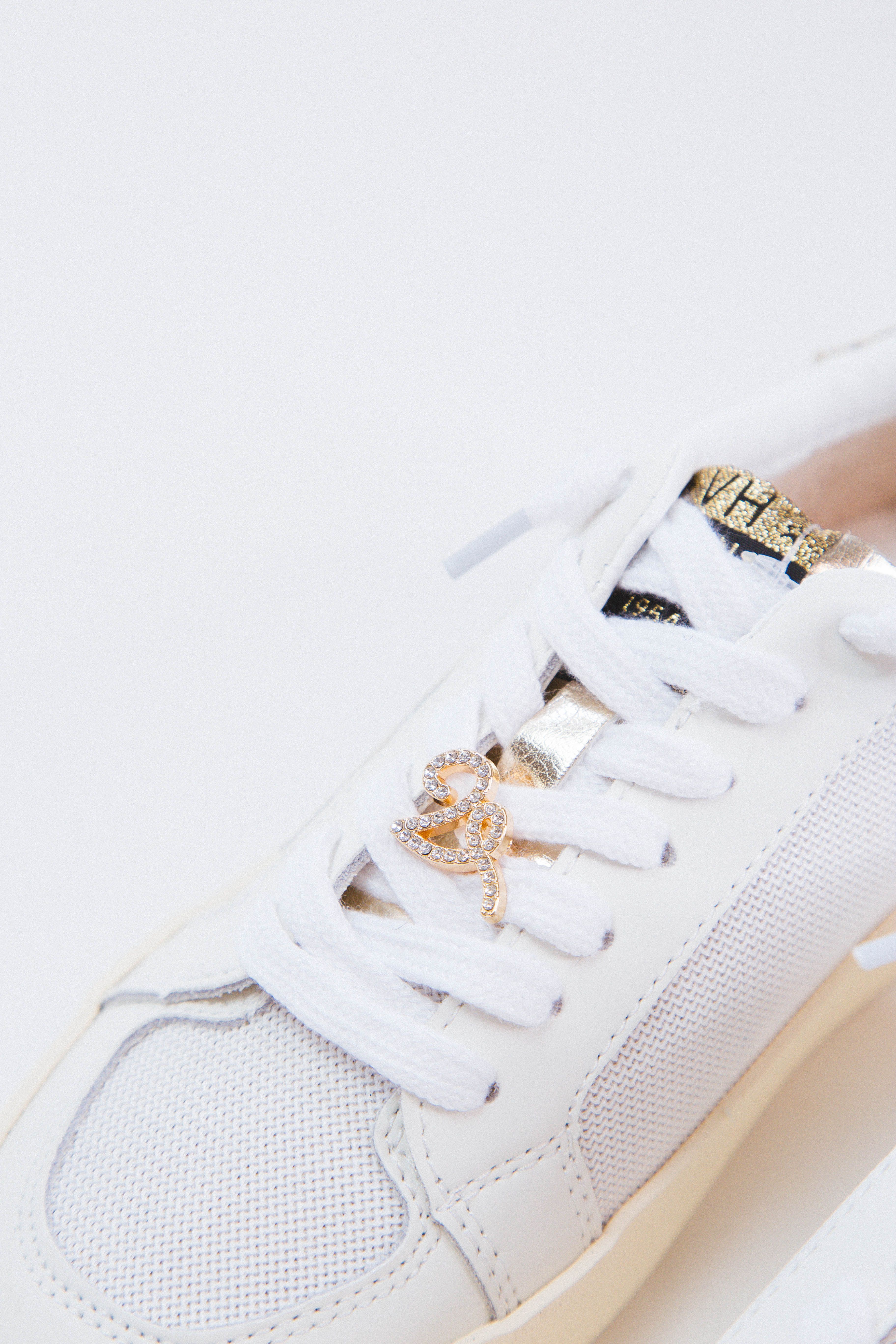 Reflex Metallic Star Sneaker, White/Gold Mesh | Vintage Havana sold by North & Main Clothing Company product image thumbnail 4