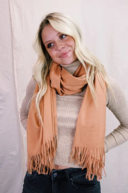 Autumn Bliss Scarf, Rust sold by North & Main Clothing Company