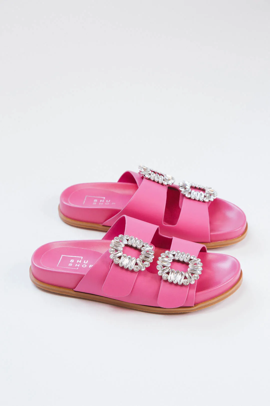 Bridget Slide On Sandals, Bright Pink | Shushop sold by North & Main Clothing Company product image thumbnail 5