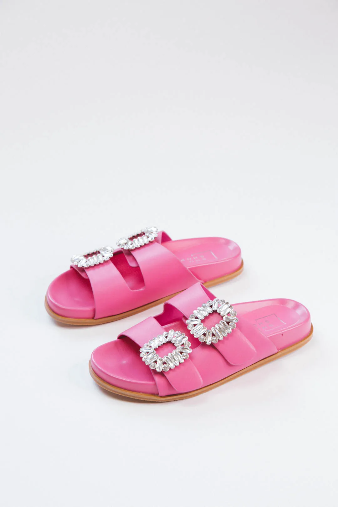Bridget Slide On Sandals, Bright Pink | Shushop sold by North & Main Clothing Company product image thumbnail 4
