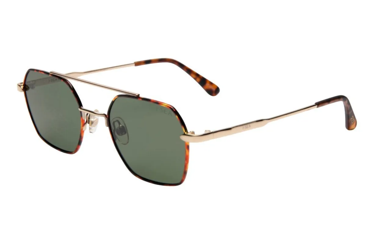 Sara Polarized Sunglasses, Tort/Olive | I-SEA sold by North & Main Clothing Company