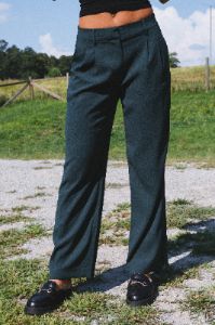Annabelle Wide Leg Dress Pants, Hunter sold by North & Main Clothing Company