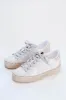 Reba Lace Up Star Sneakers, Bone | SHUSHOP sold by North & Main Clothing Company