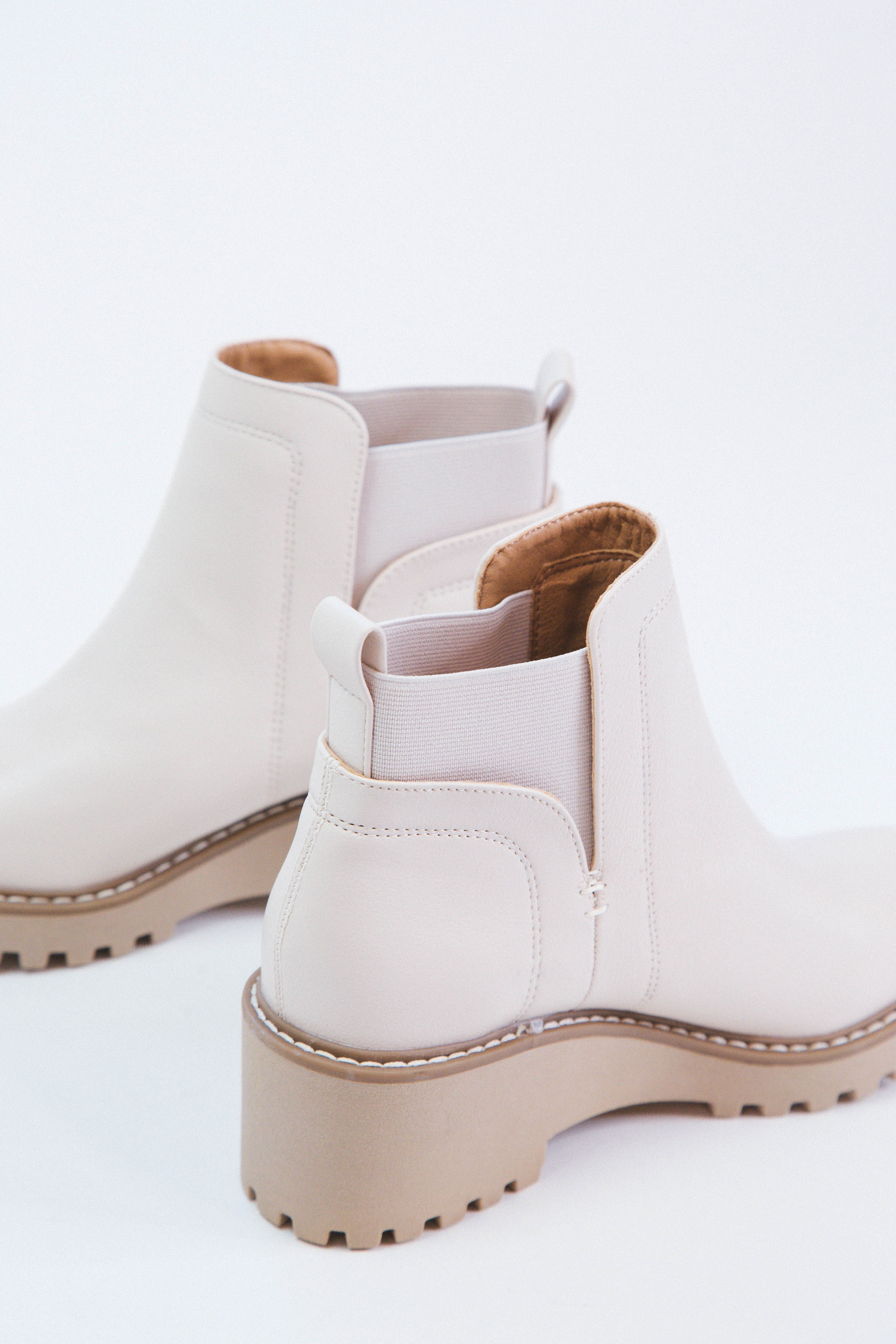 Rielle Lug Wedge Bootie, Ivory | DV by Dolce Vita sold by North & Main Clothing Company product image thumbnail 2