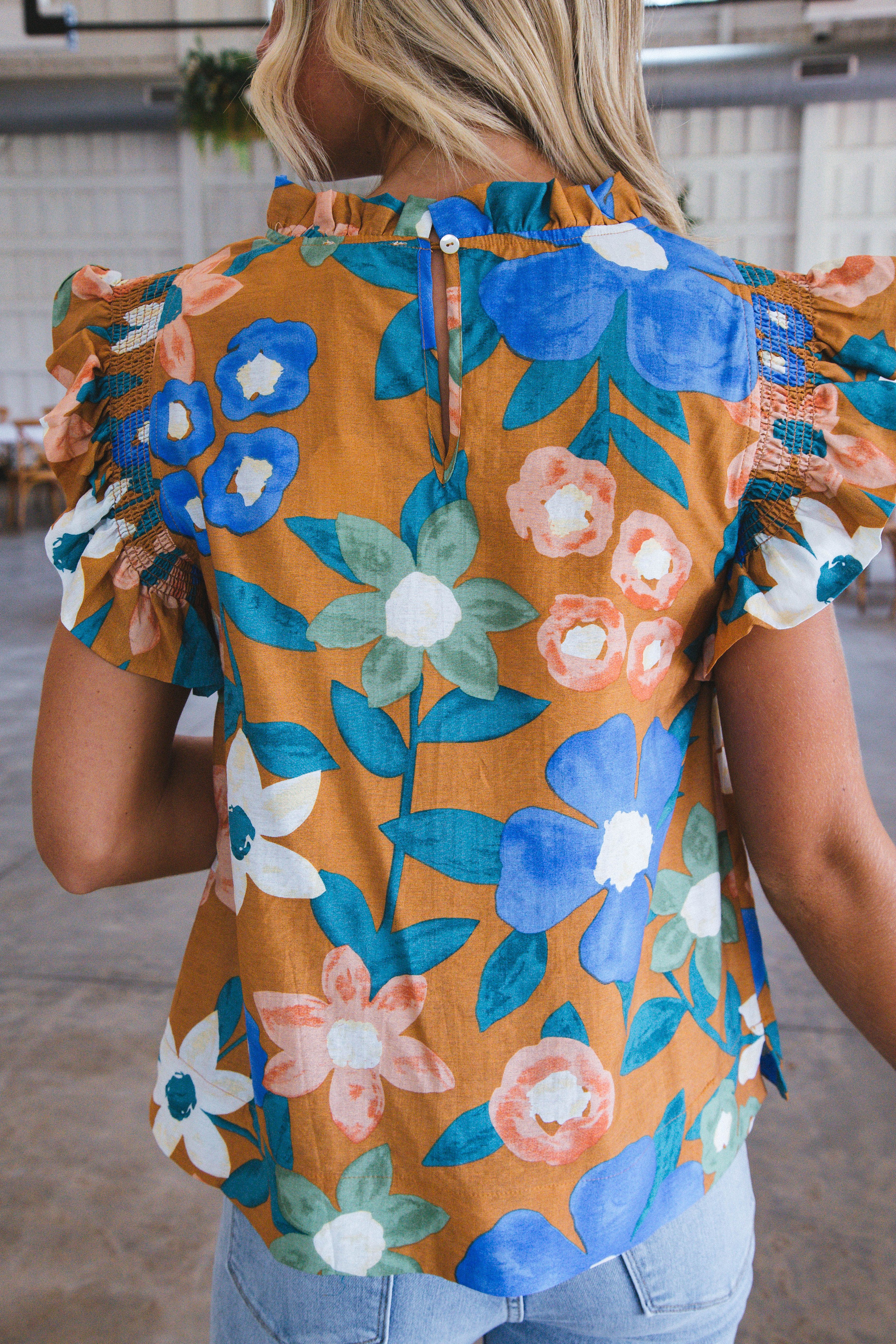 Frida Floral Print Blouse, Mango sold by North & Main Clothing Company product image thumbnail 3