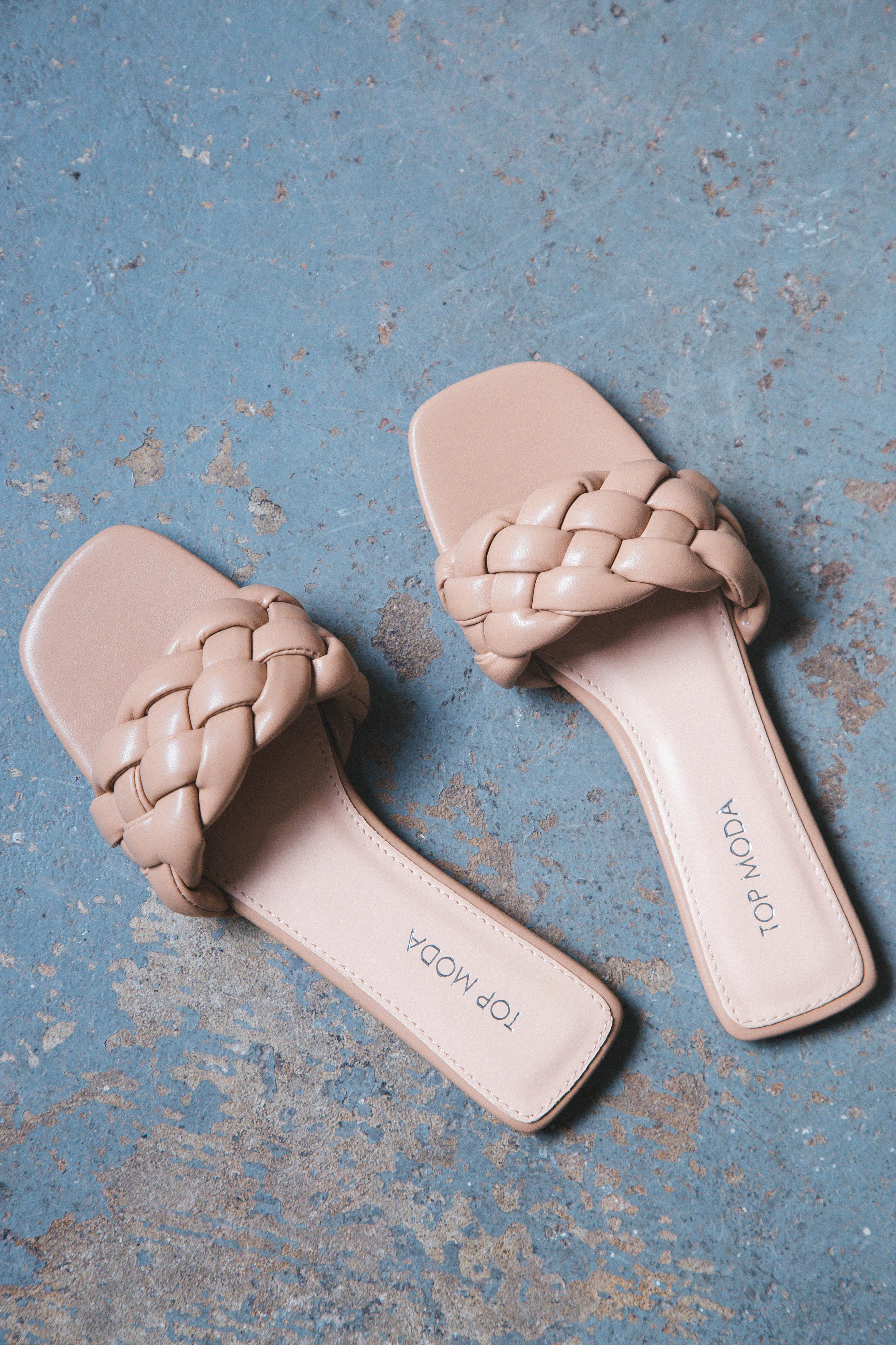 Elle Braided Slide Sandal, Camel sold by North & Main Clothing Company product image thumbnail 3