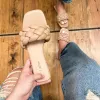 Elle Braided Slide Sandal, Camel sold by North & Main Clothing Company