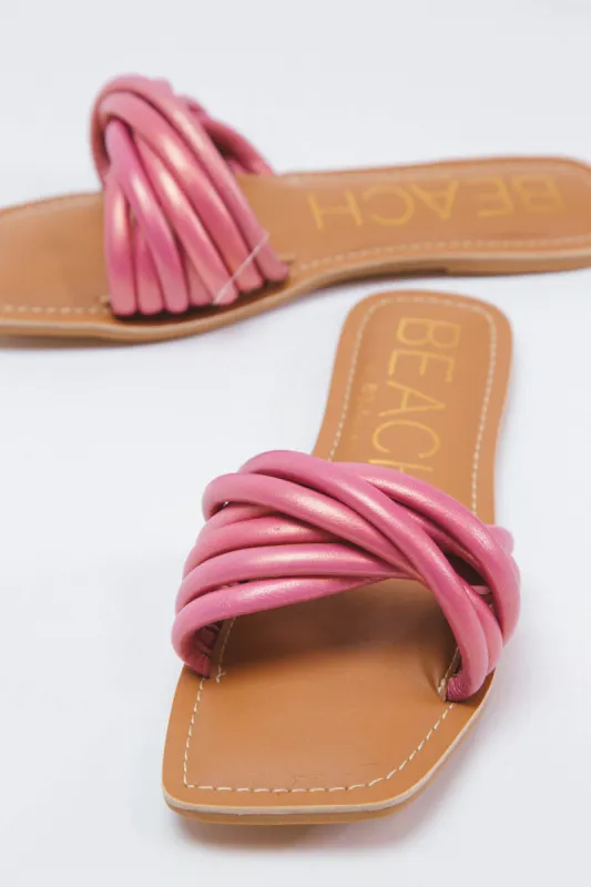 Gale Twisted Multi Strap Sandal, Pink  | Matisse sold by North & Main Clothing Company