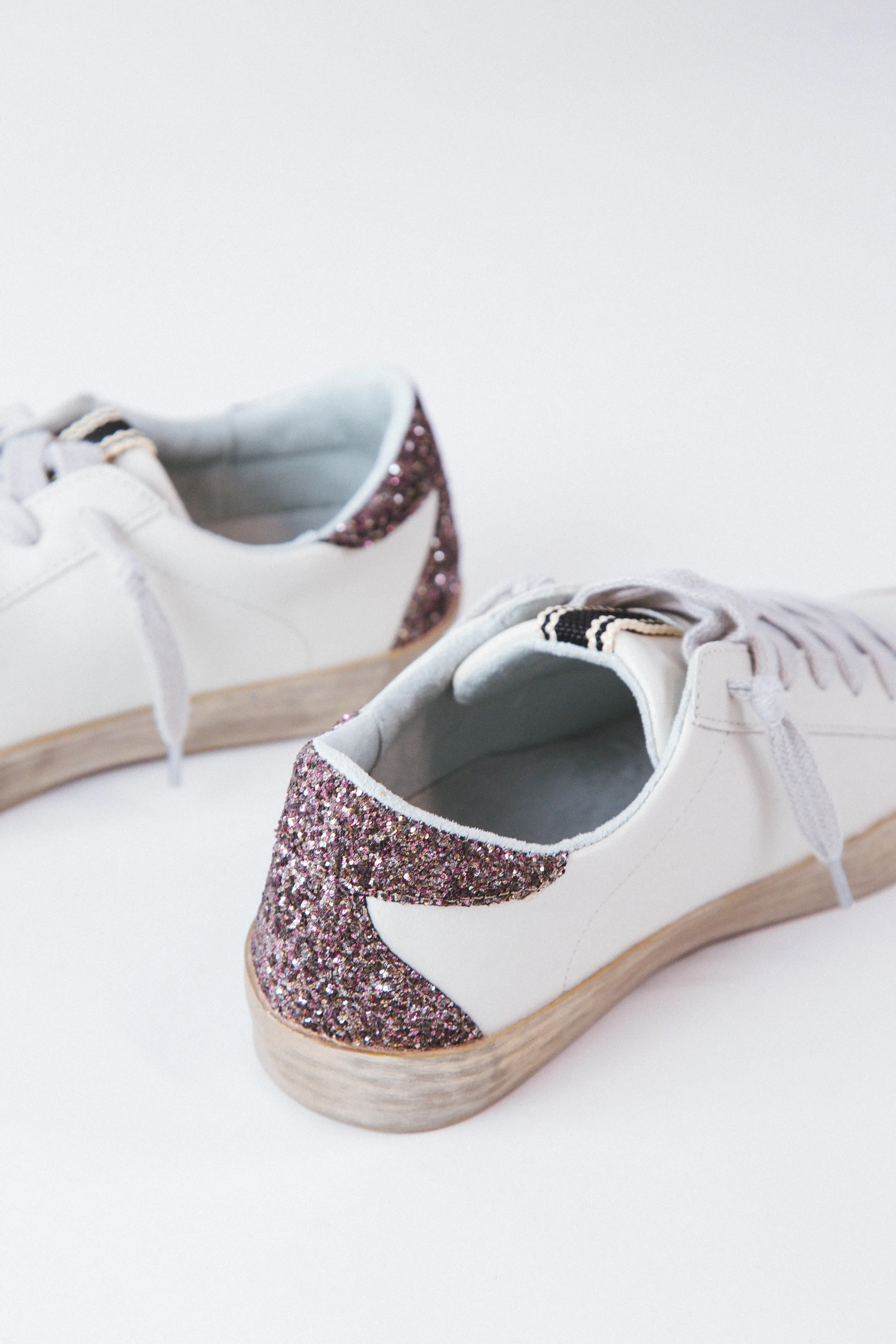 Paula Star Sneaker With Glitter Back, Pewter | SHUSHOP sold by North & Main Clothing Company product image thumbnail 2
