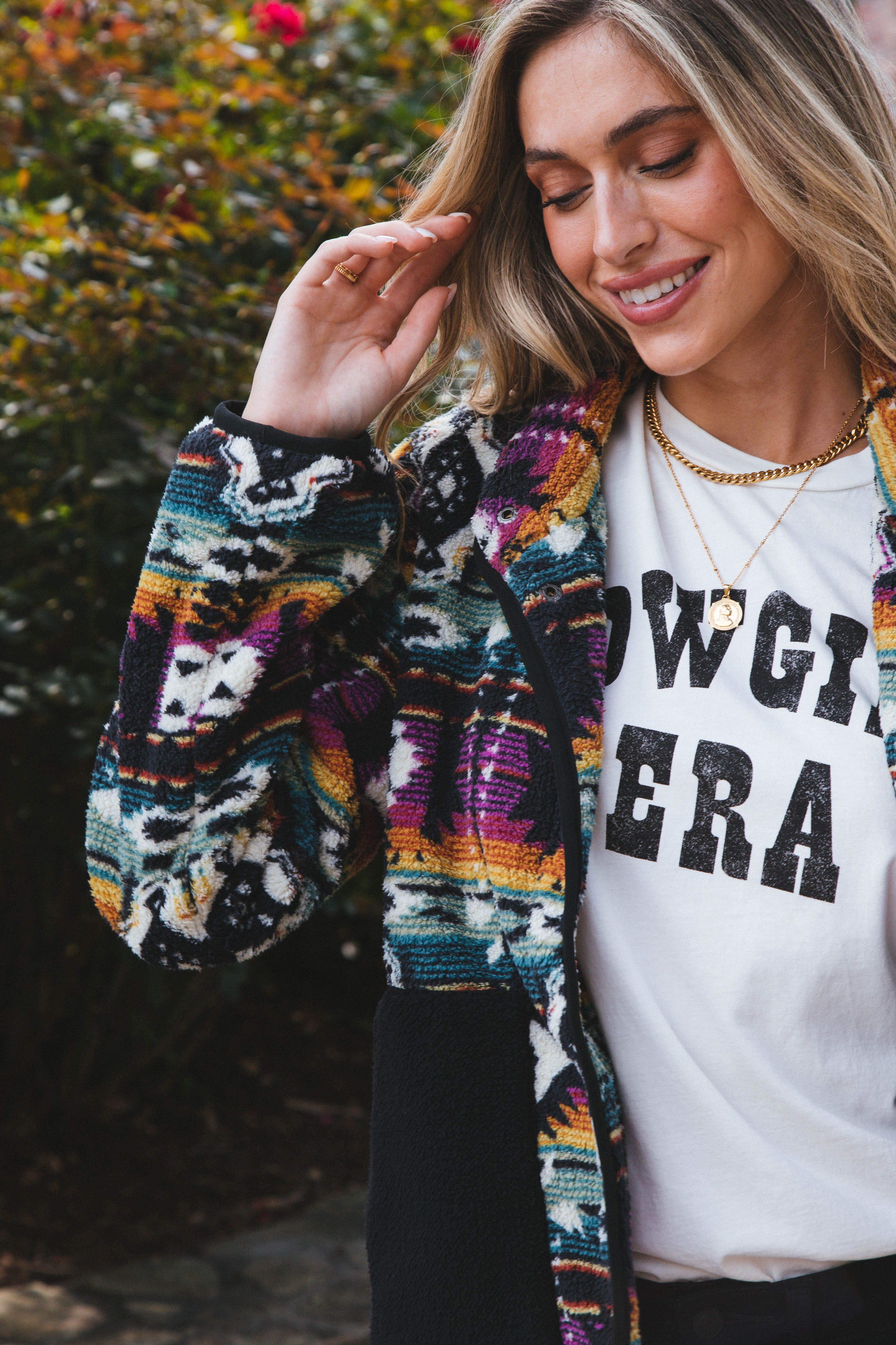 Electric Love Fleece Jacket, Black Multi sold by North & Main Clothing Company product image thumbnail 4