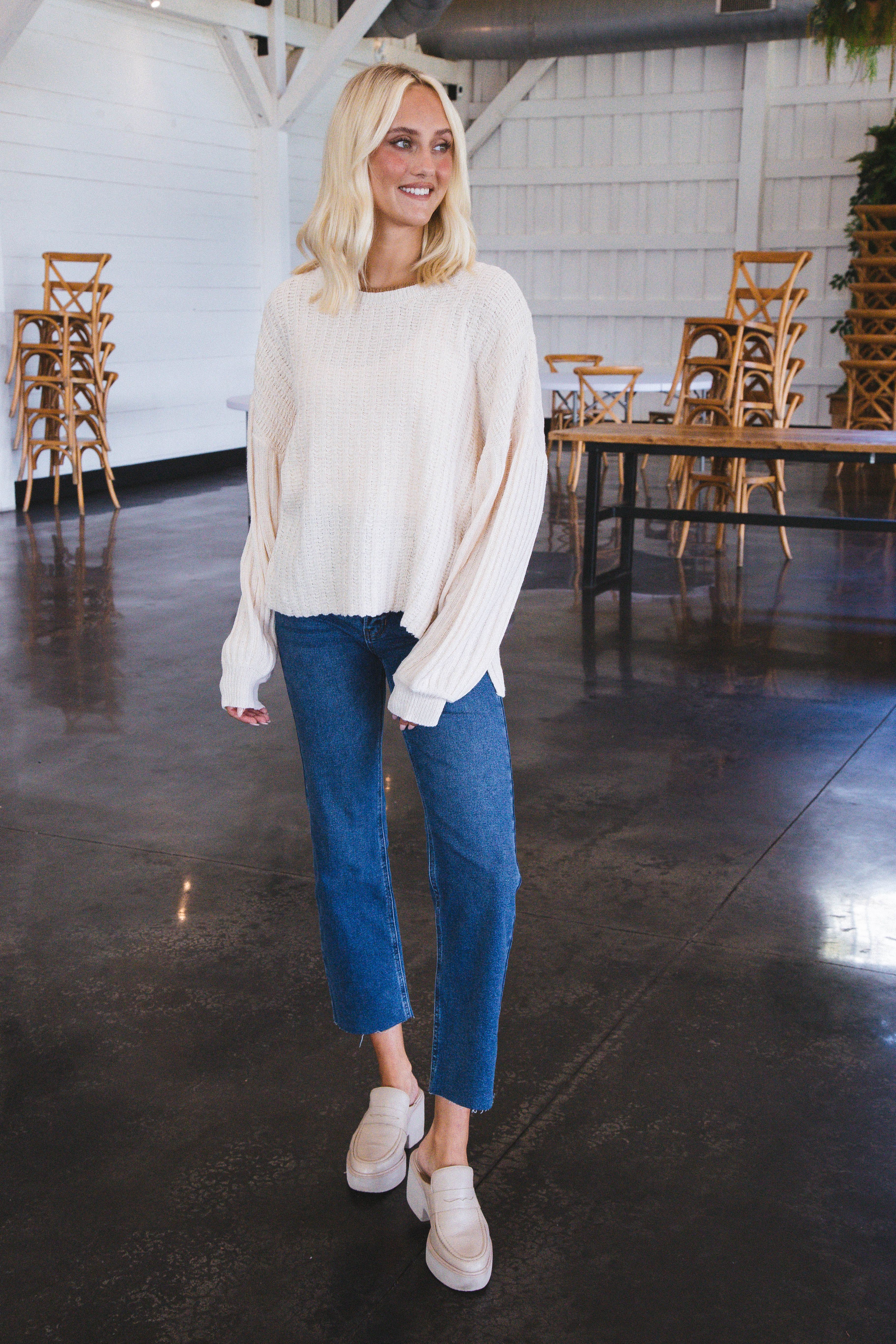 Good Move Pullover Sweater, Cream sold by North & Main Clothing Company product image thumbnail 2