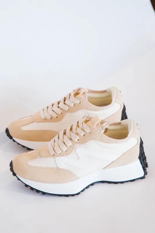 Campo Retro Lace-Up Sneaker, Natural Multi | Steve Madden sold by North & Main Clothing Company
