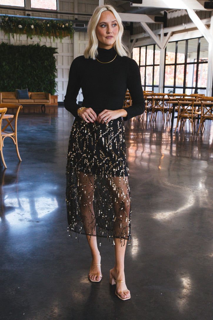 Lessie Turtleneck Sweater, Black sold by North & Main Clothing Company product image thumbnail 2