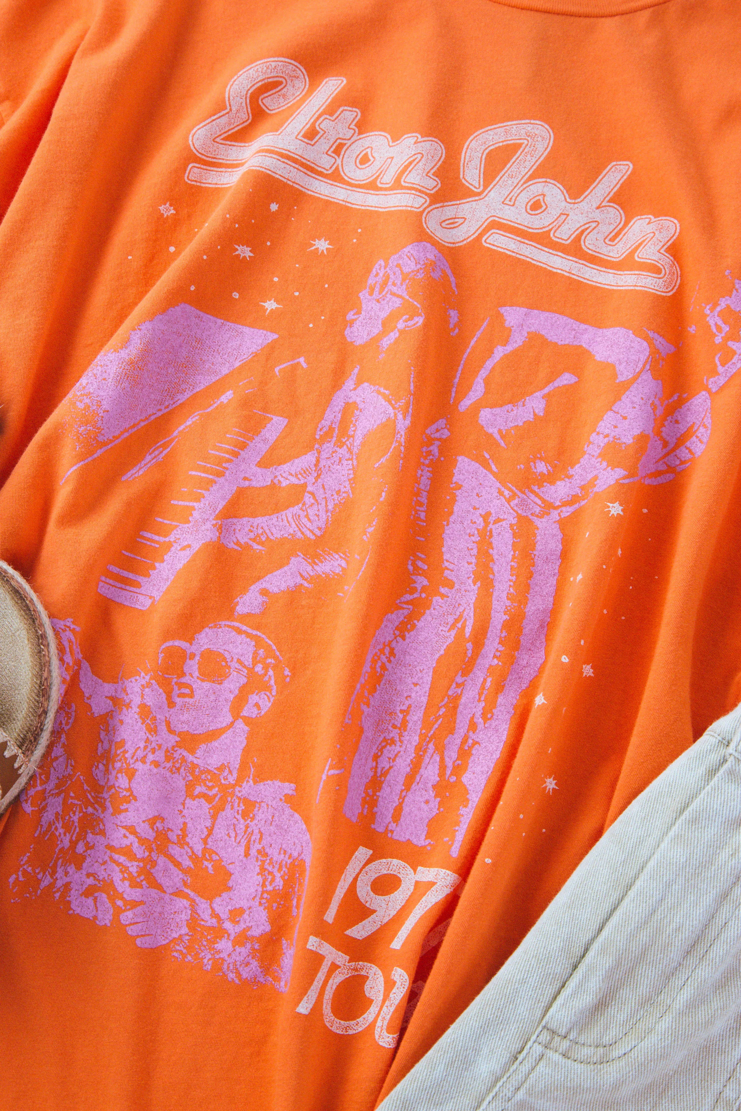 Elton John 1977 Tour Tee, Tiger Lily | Daydreamer sold by North & Main Clothing Company product image thumbnail 3