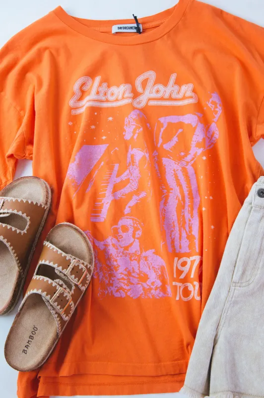 Elton John 1977 Tour Tee, Tiger Lily | Daydreamer sold by North & Main Clothing Company