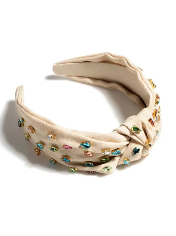 Gemmie Knotted Headband, Champagne sold by North & Main Clothing Company