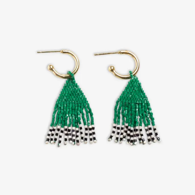 Leta Mini Gold Fringe Earrings | Ink + Alloy sold by North & Main Clothing Company
