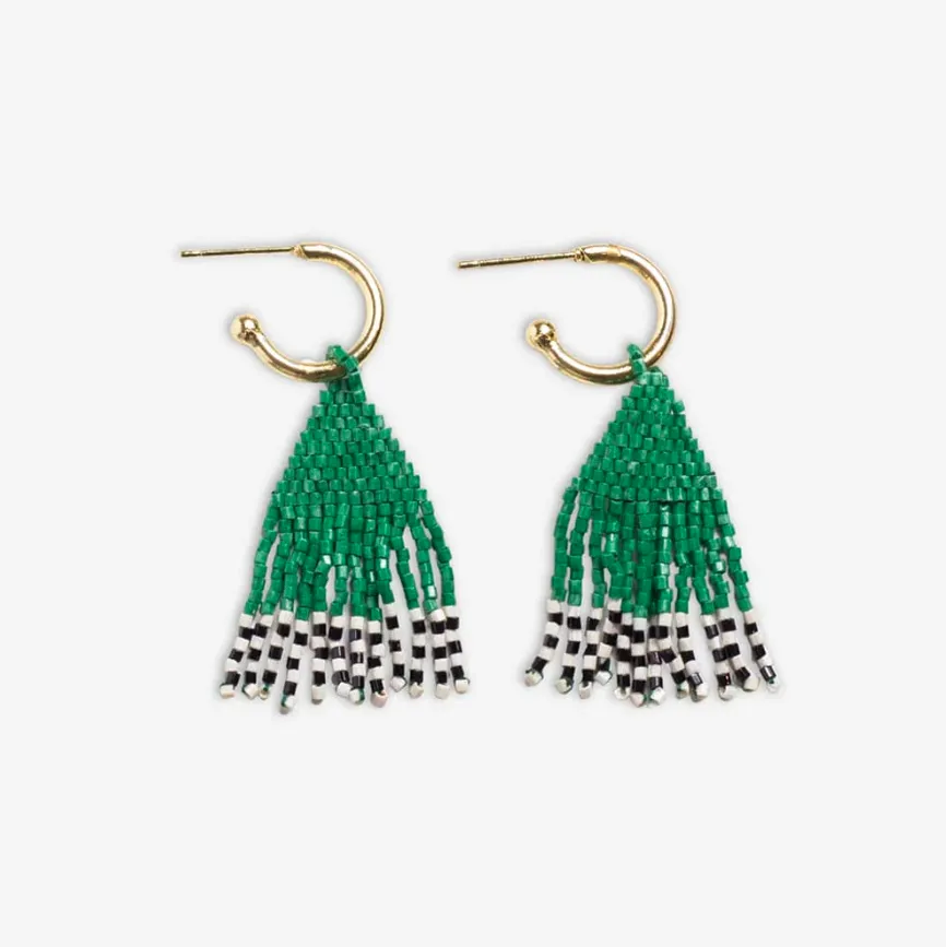 Leta Mini Gold Fringe Earrings | Ink + Alloy sold by North & Main Clothing Company