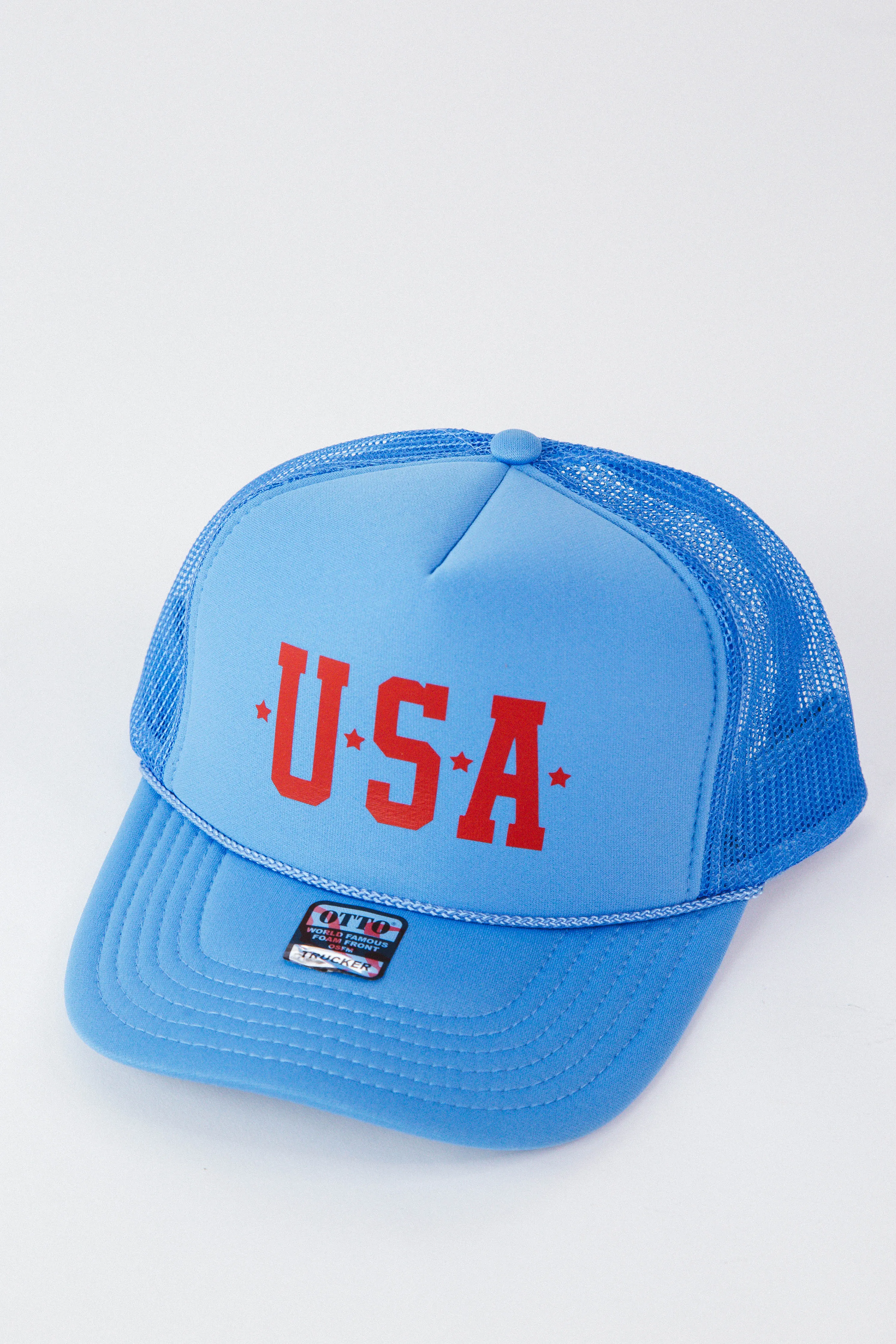 USA Trucker Hat, Blue sold by North & Main Clothing Company