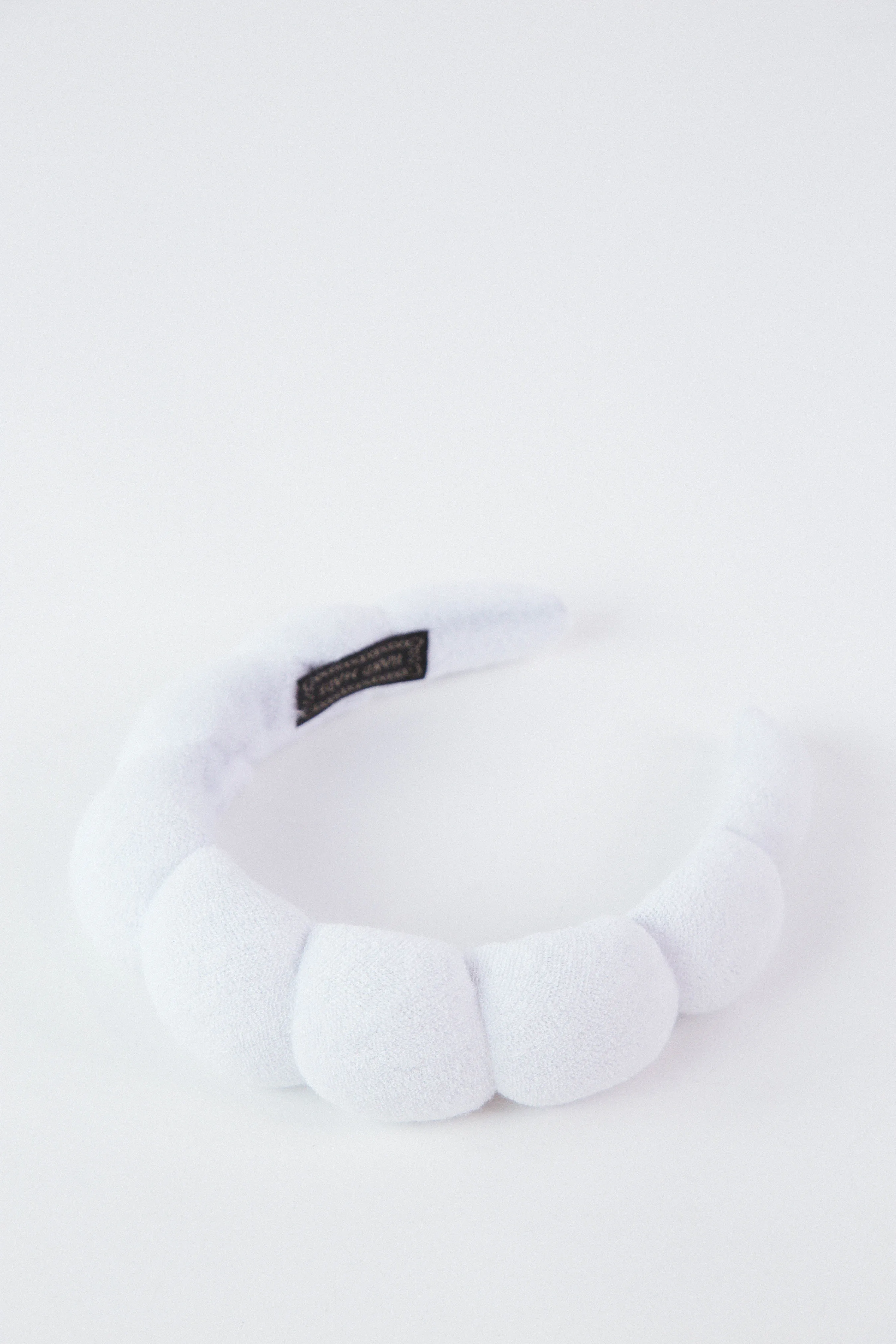Spa Towel Scalloped Headband, White sold by North & Main Clothing Company product image thumbnail 2