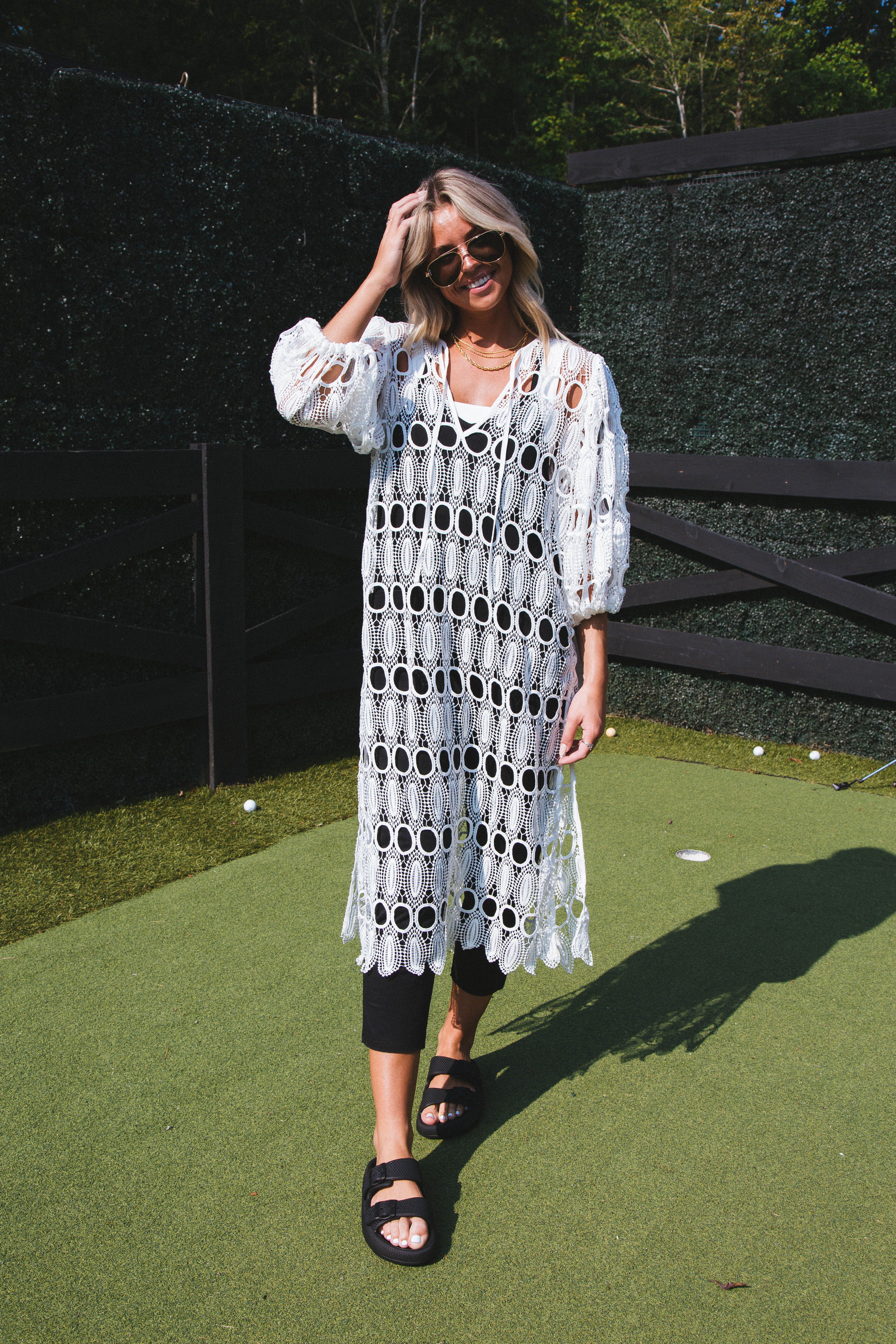 Pamela Eyelet Maxi Dress, White | Buddy Love sold by North & Main Clothing Company product image thumbnail 2