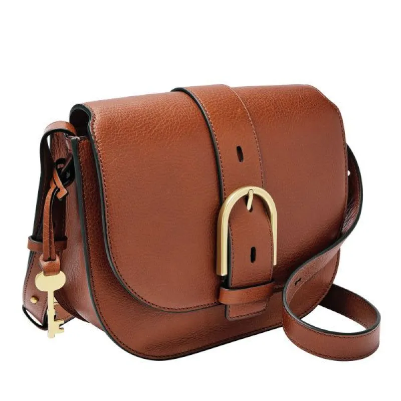 Wiley Saddle Bag, Brown | Fossil® sold by North & Main Clothing Company